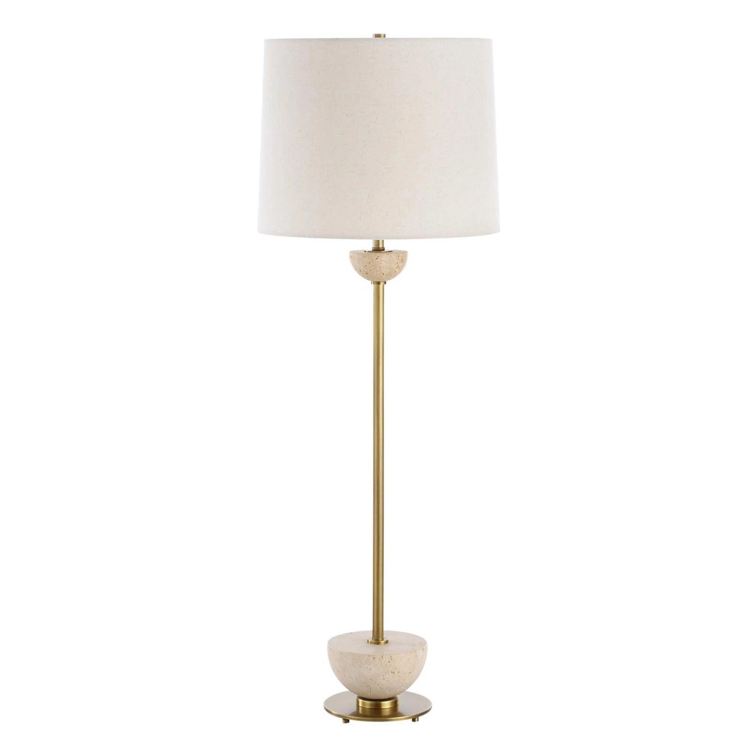 Uttermost Hemisphere Brass Buffet Lamp 1 Uttermost Hemisphere Brass Buffet Lamp