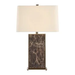 Uttermost Lafferty Marble Table Lamp -Grayson-Living LMP 14807 30501 1 A2 LIGHT ON FRONT