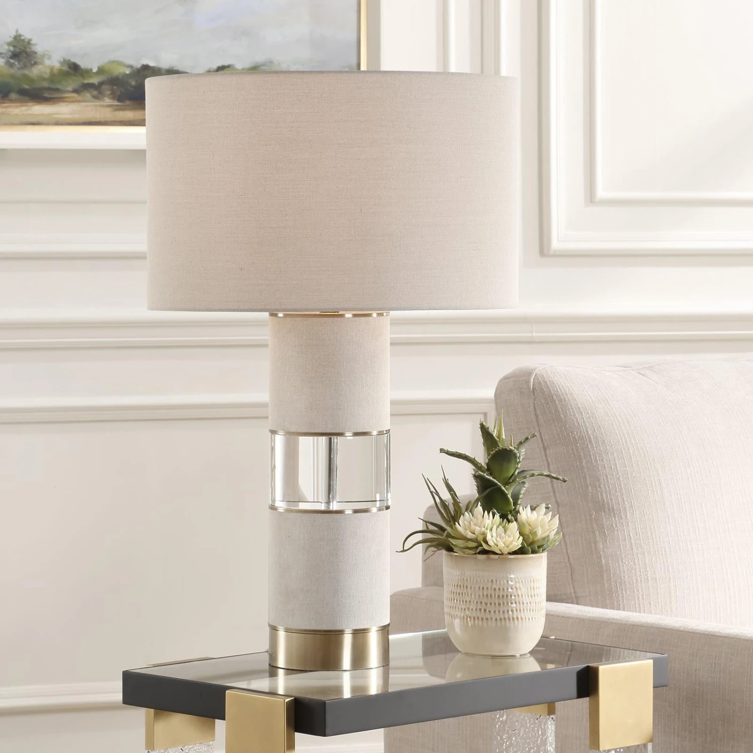 Uttermost Maliyah Linen Table Lamp 1 Uttermost Maliyah Linen Table Lamp