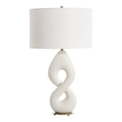 Uttermost Meridian Ivory Stone Table Lamp