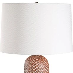 Uttermost Maclura Brown Table Lamp 6 Uttermost Maclura Brown Table Lamp -Grayson-Living LMP 14837 30487 1 A4 SHADE LIGHT OFF