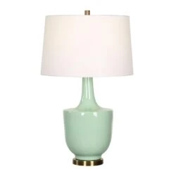 Uttermost Kyla Mint Green Table Lamp 10 Uttermost Kyla Mint Green Table Lamp -Grayson-Living LMP 14872 30512 1 C