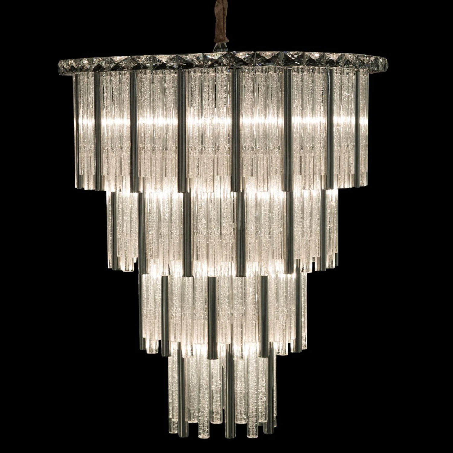 Michael Amini Lighting Chimes 15 Chandelier 2 Pc Set 2 Michael Amini Lighting Chimes 15 Chandelier 2 Pc Set - Image 2