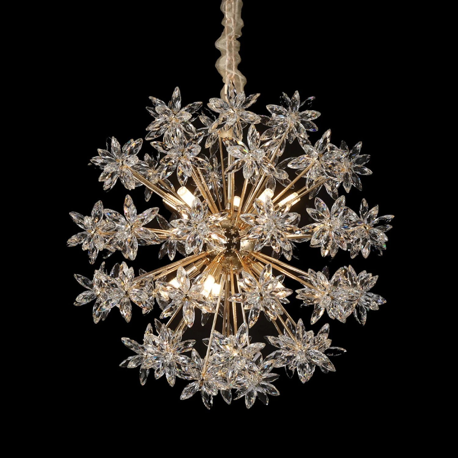 Michael Amini Bouquet 10-Light Round Chandelier 1 Michael Amini Bouquet 10-Light Round Chandelier
