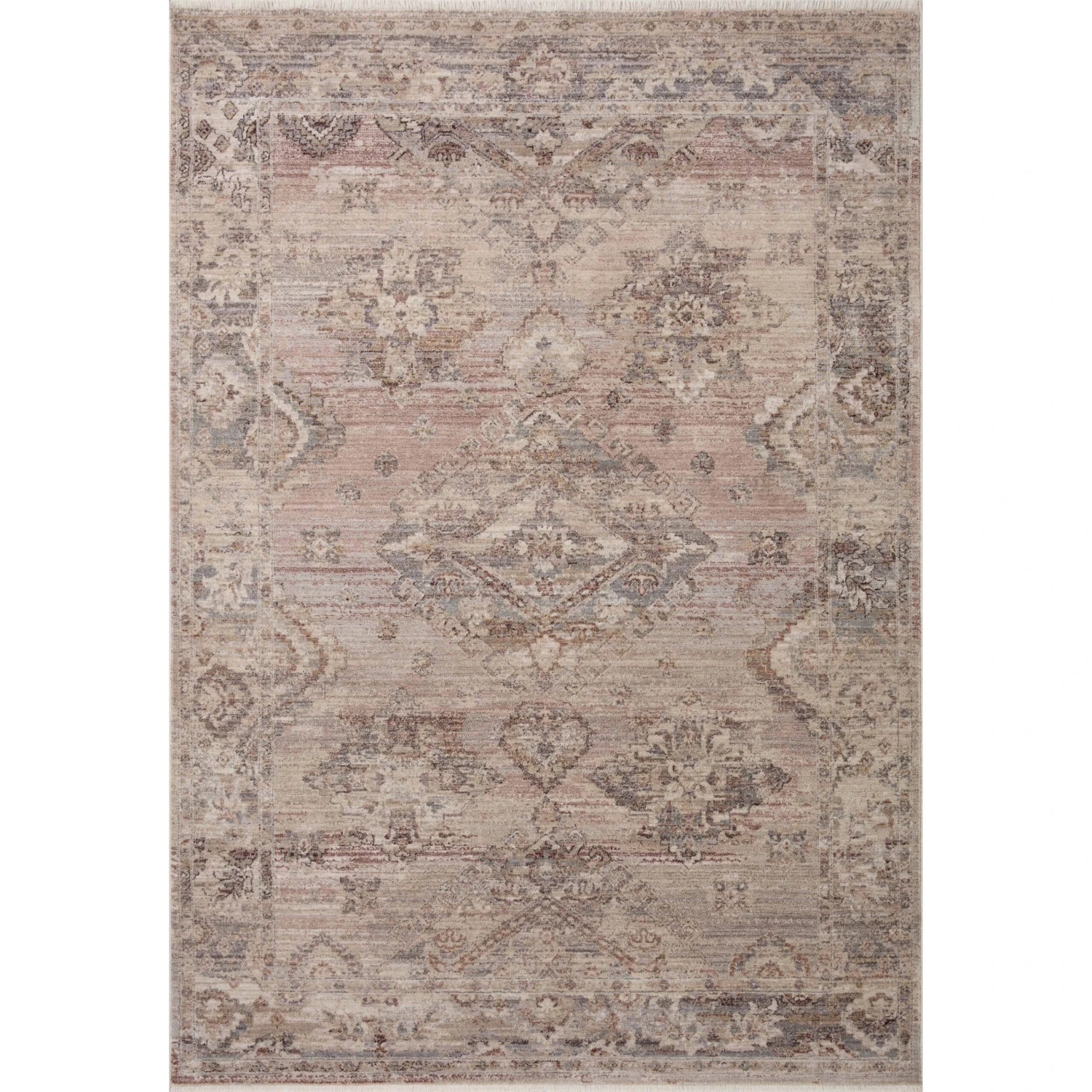 Loloi Lyra LYR-01 Blush / Dove Rug MDP 1 Loloi Lyra LYR-01 Blush / Dove Rug MDP
