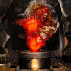 Lalique Fighting Fish Large Sculpture -Grayson-Living Lalique Fighting Fish Large Sculpture 3