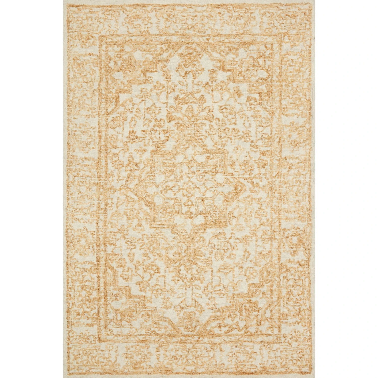 Magnolia Home Annie ANN-03 Rug In White / Gold MDP 1 Magnolia Home Annie ANN-03 Rug In White / Gold MDP