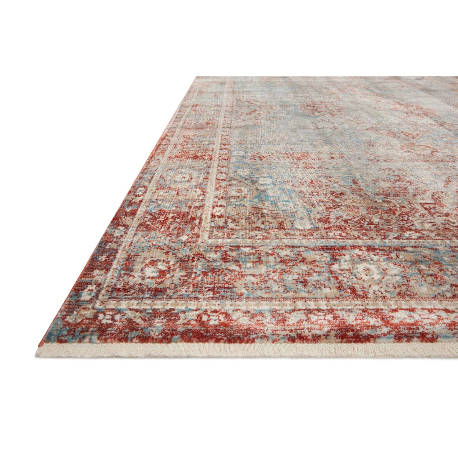 Magnolia Home Elise ELI-04 Rug In Sky / Red MDP 2 Magnolia Home Elise ELI-04 Rug In Sky / Red MDP - Image 2