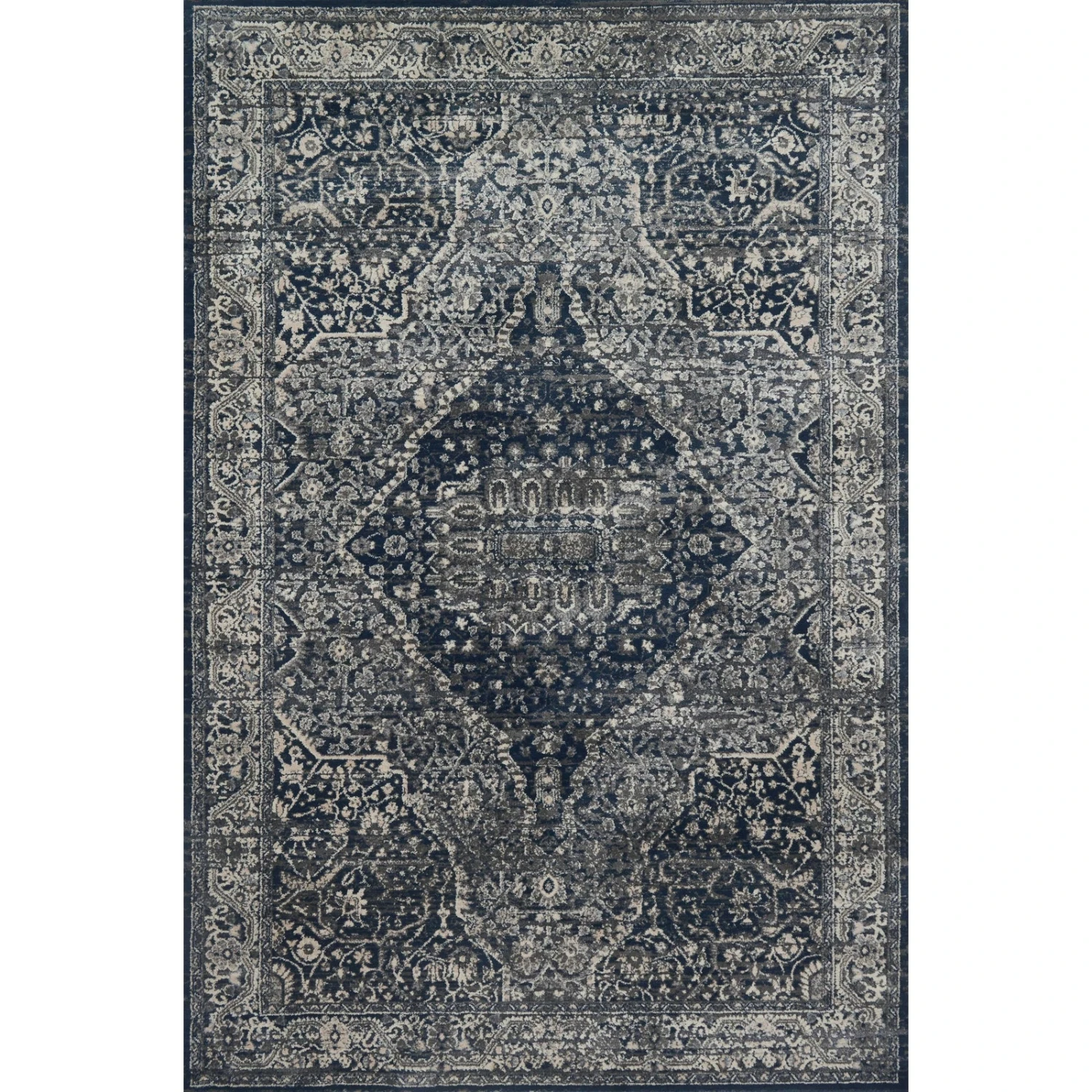 Magnolia Home Everly VY-02 Rug In Grey / Midnight MDP 1 Magnolia Home Everly VY-02 Rug In Grey / Midnight MDP