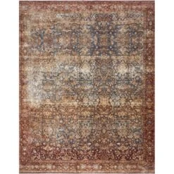 Magnolia Home Kennedy KEN-05 Rug In Denim / Brick MDP