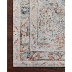 Magnolia Home Lenna LEA-02 Rug In Ocean / Apricot DC10 7 Magnolia Home Lenna LEA-02 Rug In Ocean / Apricot DC10 -Grayson-Living Loloi Magnolia Home Lenna LEA 02 Rug 4