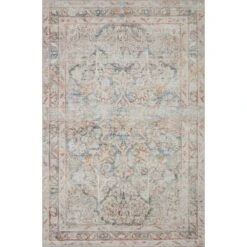 Magnolia Home Lenna LEA-02 Rug In Ocean / Apricot DC10