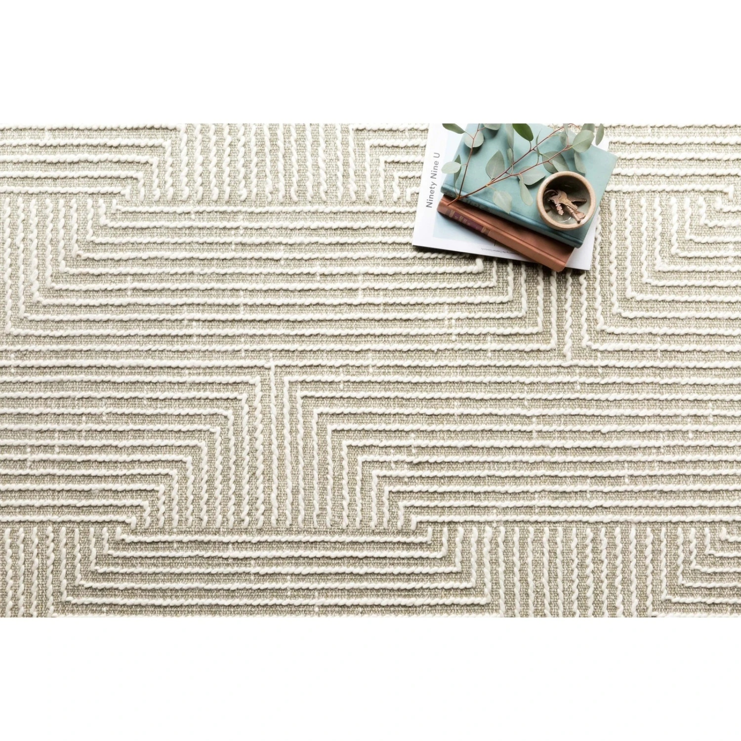 Magnolia Home Newton NET-04 Rug In Sage / Ivory MDP 3 Magnolia Home Newton NET-04 Rug In Sage / Ivory MDP - Image 3