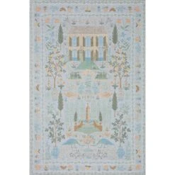 Rifle Paper Menagerie MEN-03 Rug MDP -Grayson-Living Loloi Rifle Paper Menagerie MEN 03 Rug MENAMEN 03LB00160S 7