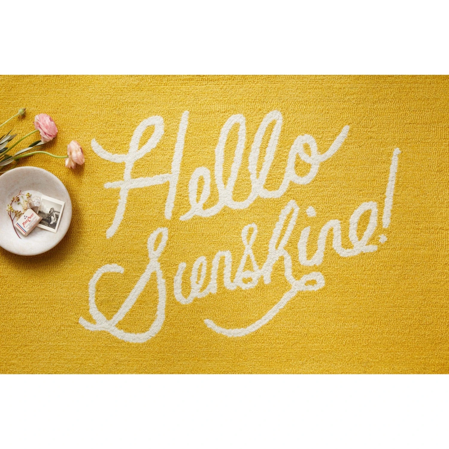 Rifle Paper Minnie MIN-01 Rug In Yellow MDP 3 Rifle Paper Minnie MIN-01 Rug In Yellow MDP - Image 3