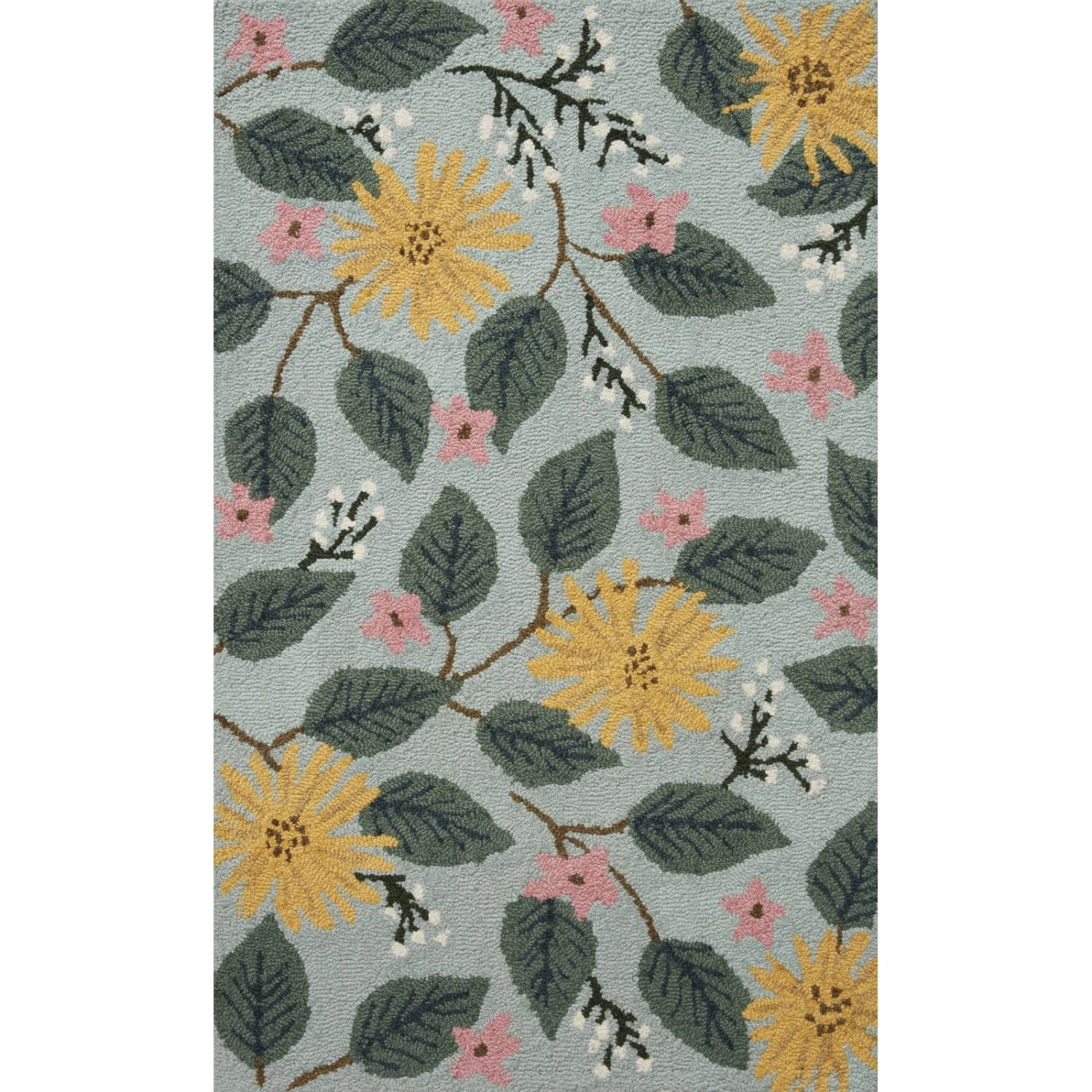 Rifle Paper Minnie MIN-07 Rug In Light Blue MDP 1 Rifle Paper Minnie MIN-07 Rug In Light Blue MDP