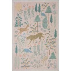 Rifle Paper Menagerie MEN-01 Rug Blush MDP