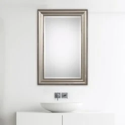 Modern Accents Beaded Rectangular Mirror -Grayson-Living MIR 19174 W00416 B