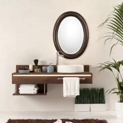 Modern Accents Simple Oval Mirror 23 Modern Accents Simple Oval Mirror -Grayson-Living MIR 19259 W00425 A1