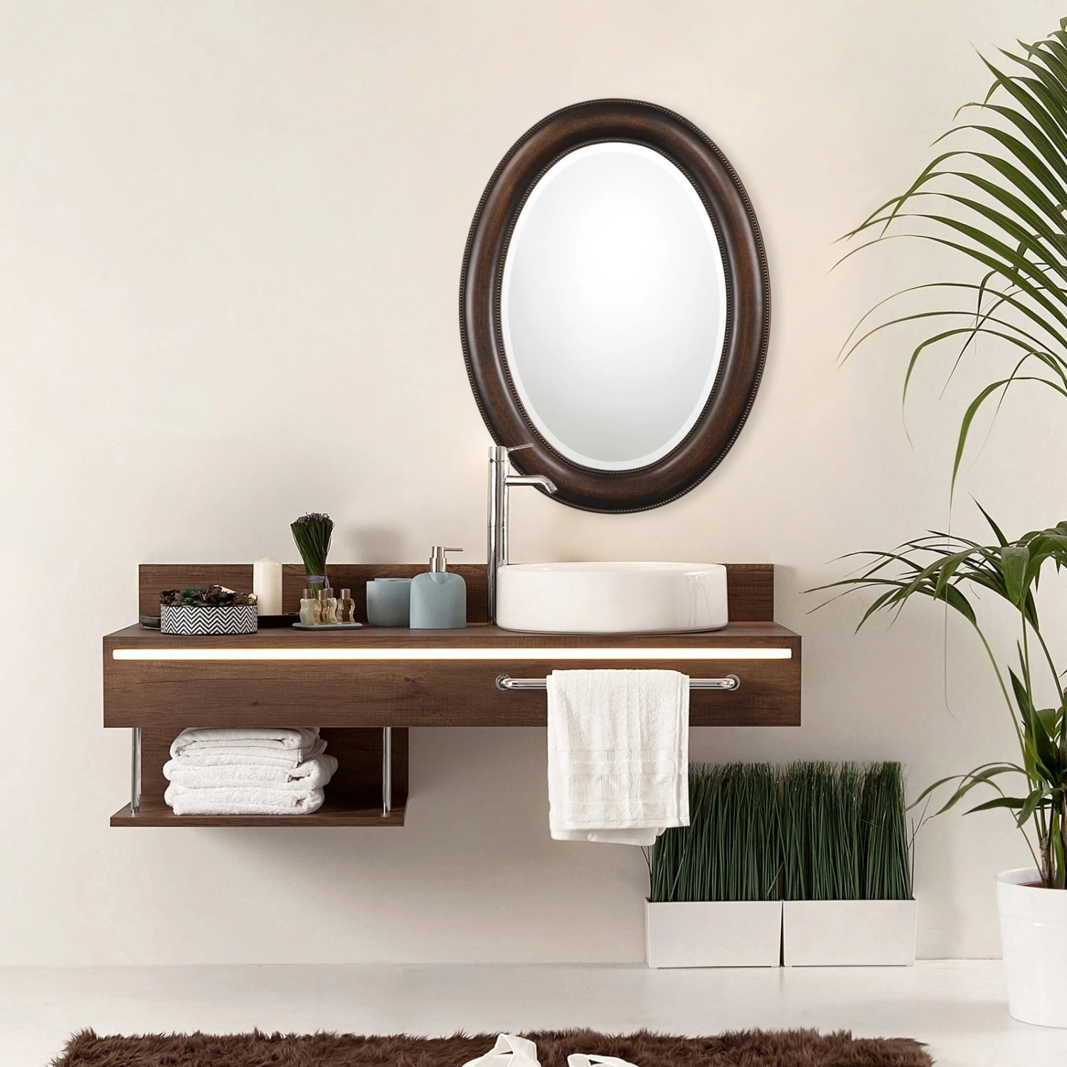 Modern Accents Simple Oval Mirror 5 Modern Accents Simple Oval Mirror - Image 5