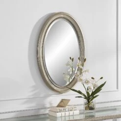 Modern Accents Beaded Oval Frame Mirror 10 Modern Accents Beaded Oval Frame Mirror -Grayson-Living MIR 22057 W00528 A