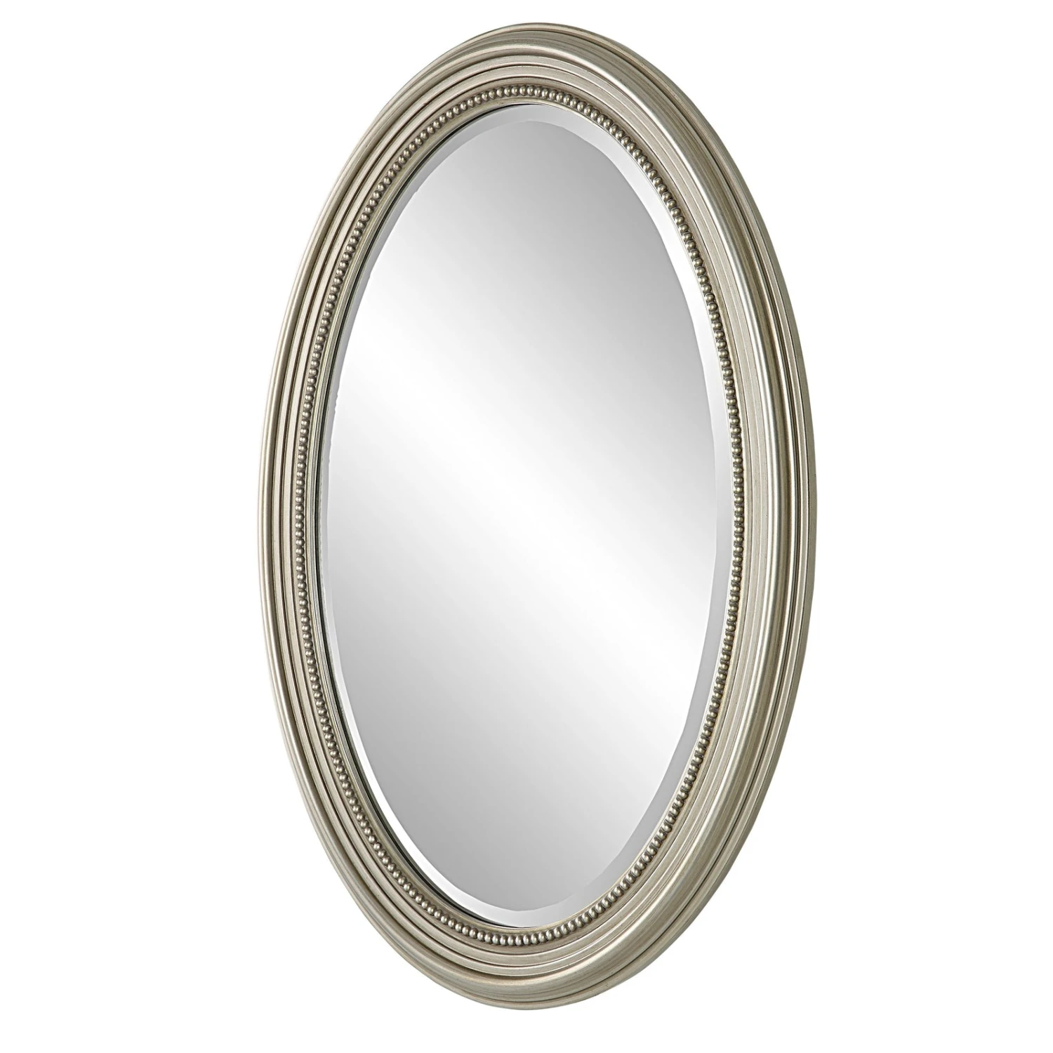 Modern Accents Beaded Oval Frame Mirror 2 Modern Accents Beaded Oval Frame Mirror - Image 2