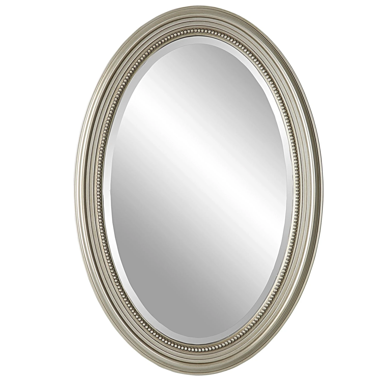 Modern Accents Beaded Oval Frame Mirror 1 Modern Accents Beaded Oval Frame Mirror