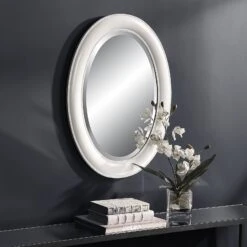 Modern Accents Simple Oval Mirror 35 Modern Accents Simple Oval Mirror -Grayson-Living MIR 22059 W00530 A
