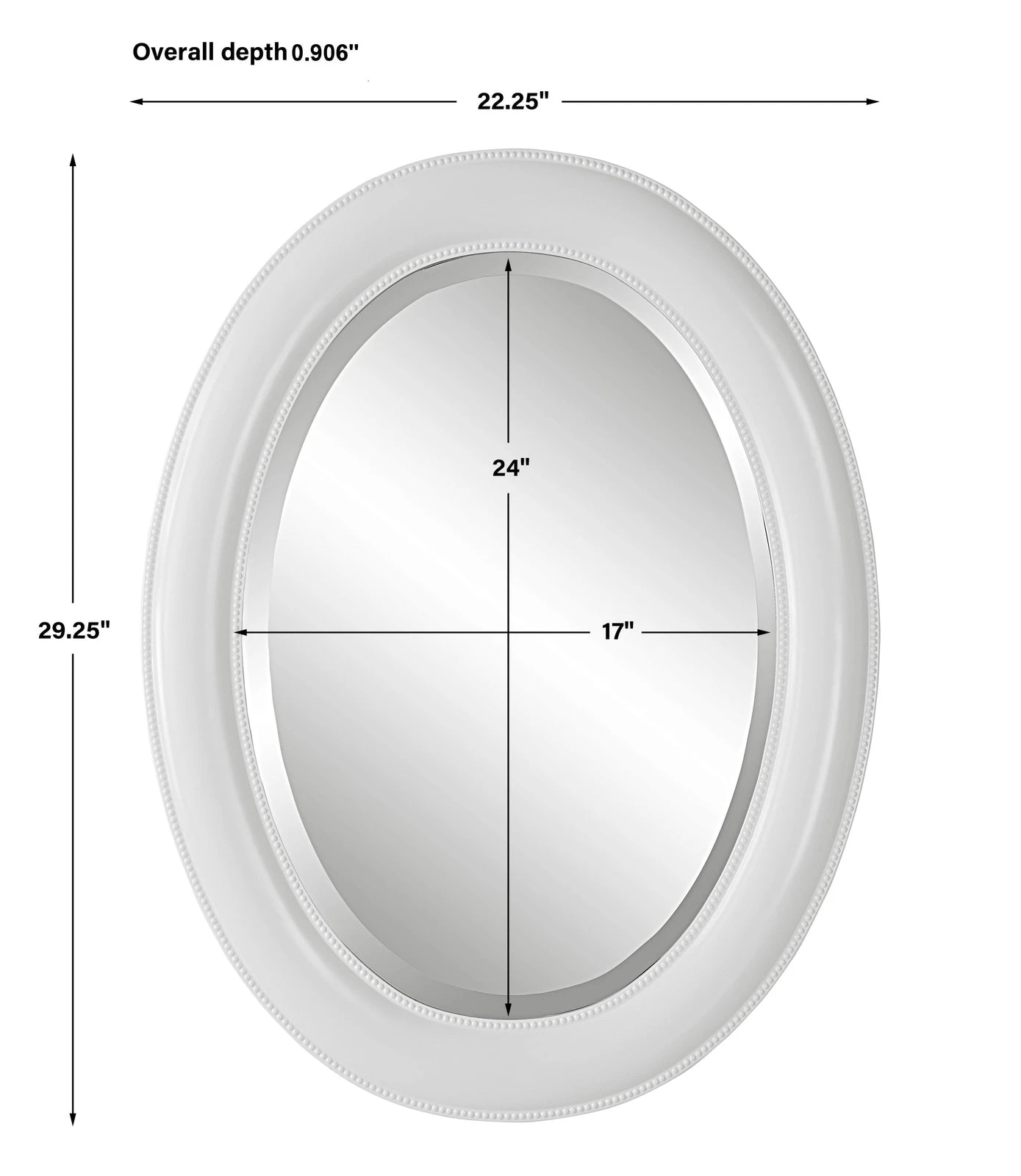 Modern Accents Simple Oval Mirror 19 Modern Accents Simple Oval Mirror - Image 19
