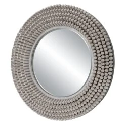 Uttermost Portside Round Gray Mirror 9 Uttermost Portside Round Gray Mirror -Grayson-Living MIR 22368 09873 A1 ANGLE