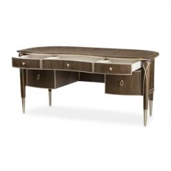 Michael Amini Villa Cherie Hazelnut Desk 29 Michael Amini Villa Cherie Hazelnut Desk -Grayson-Living N9008207 410 0