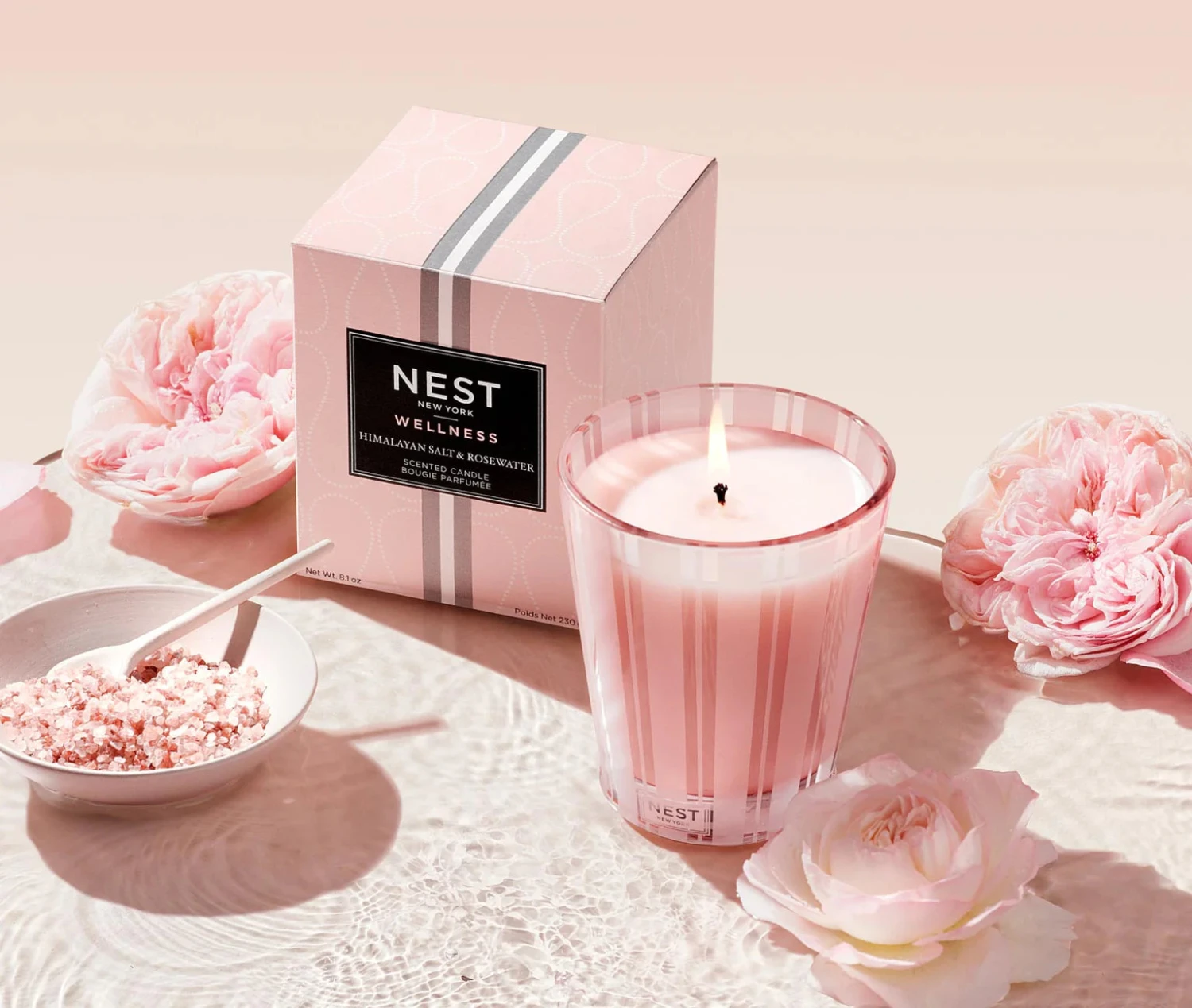 Nest Himalayan Salt & Rosewater Classic Candle 3 Nest Himalayan Salt & Rosewater Classic Candle - Image 3