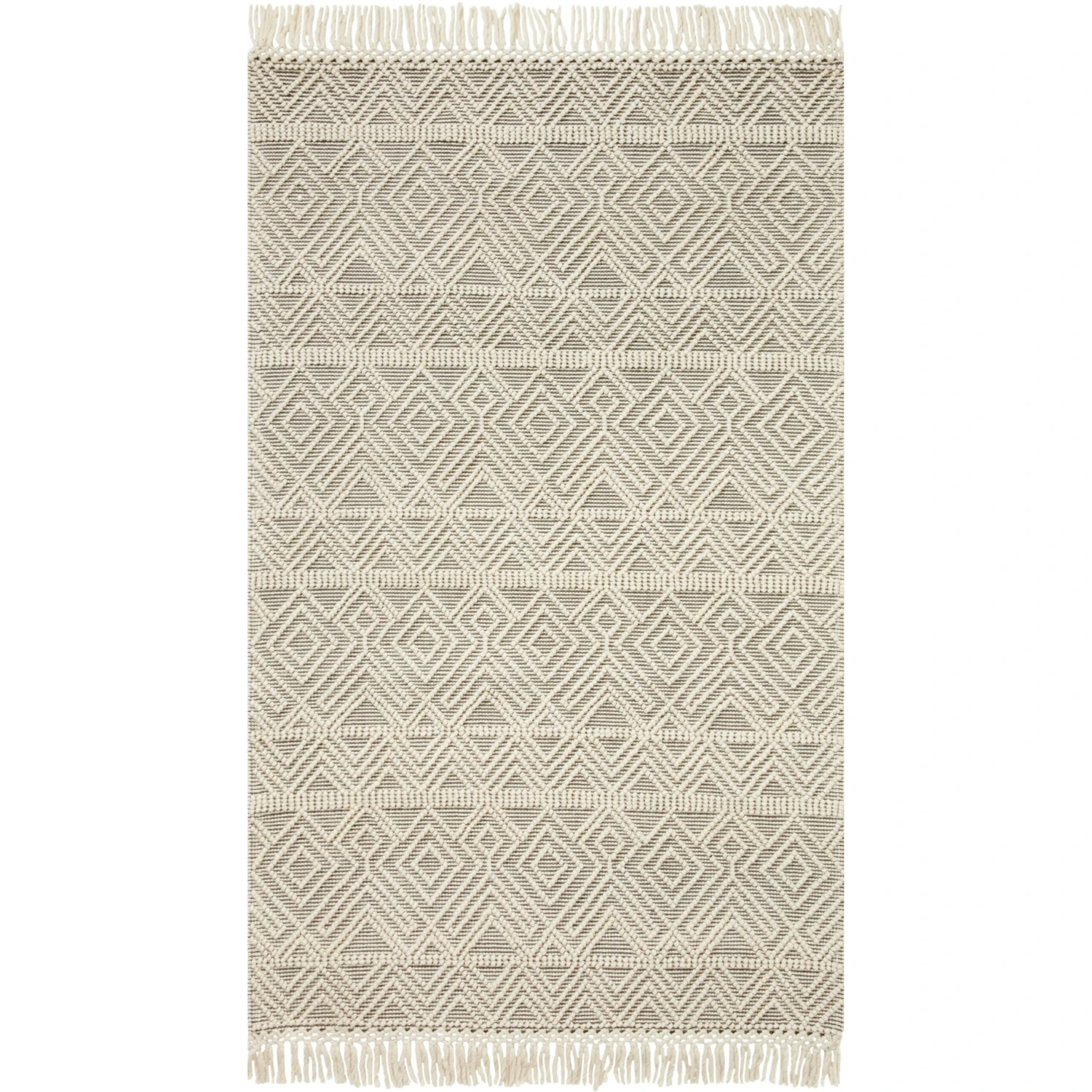 Loloi II Noelle NOE-07 Ivory / Grey Rug DC10 1 Loloi II Noelle NOE-07 Ivory / Grey Rug DC10