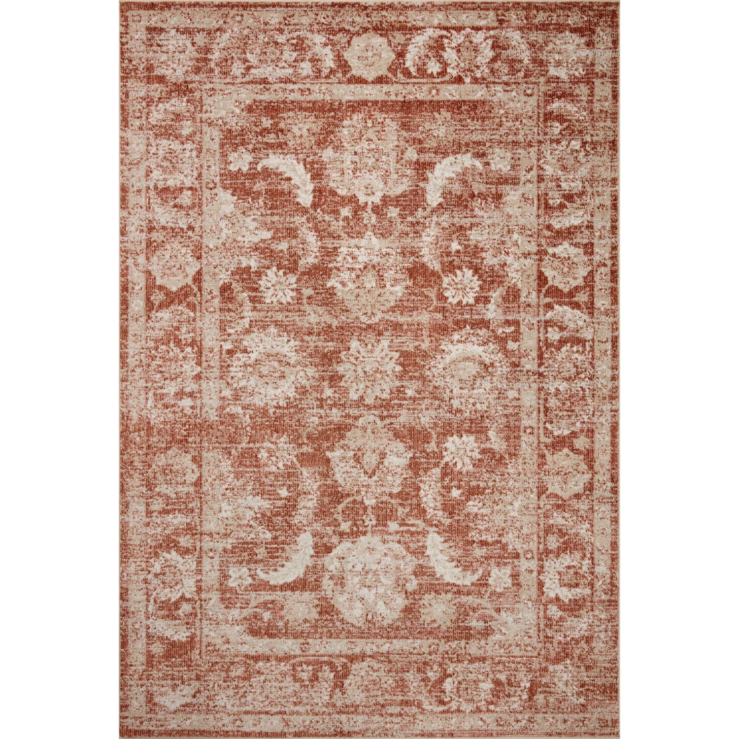 Loloi II Odette ODT-03 Rust / Ivory Rug DC10 1 Loloi II Odette ODT-03 Rust / Ivory Rug DC10