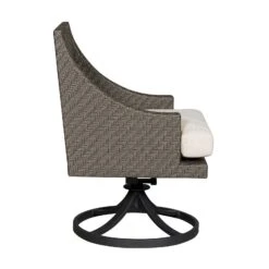 Vanguard Bridgehampton Outdoor Swivel Rocker Dining Chair -Grayson-Living OW107ASR TrippyCoconutside