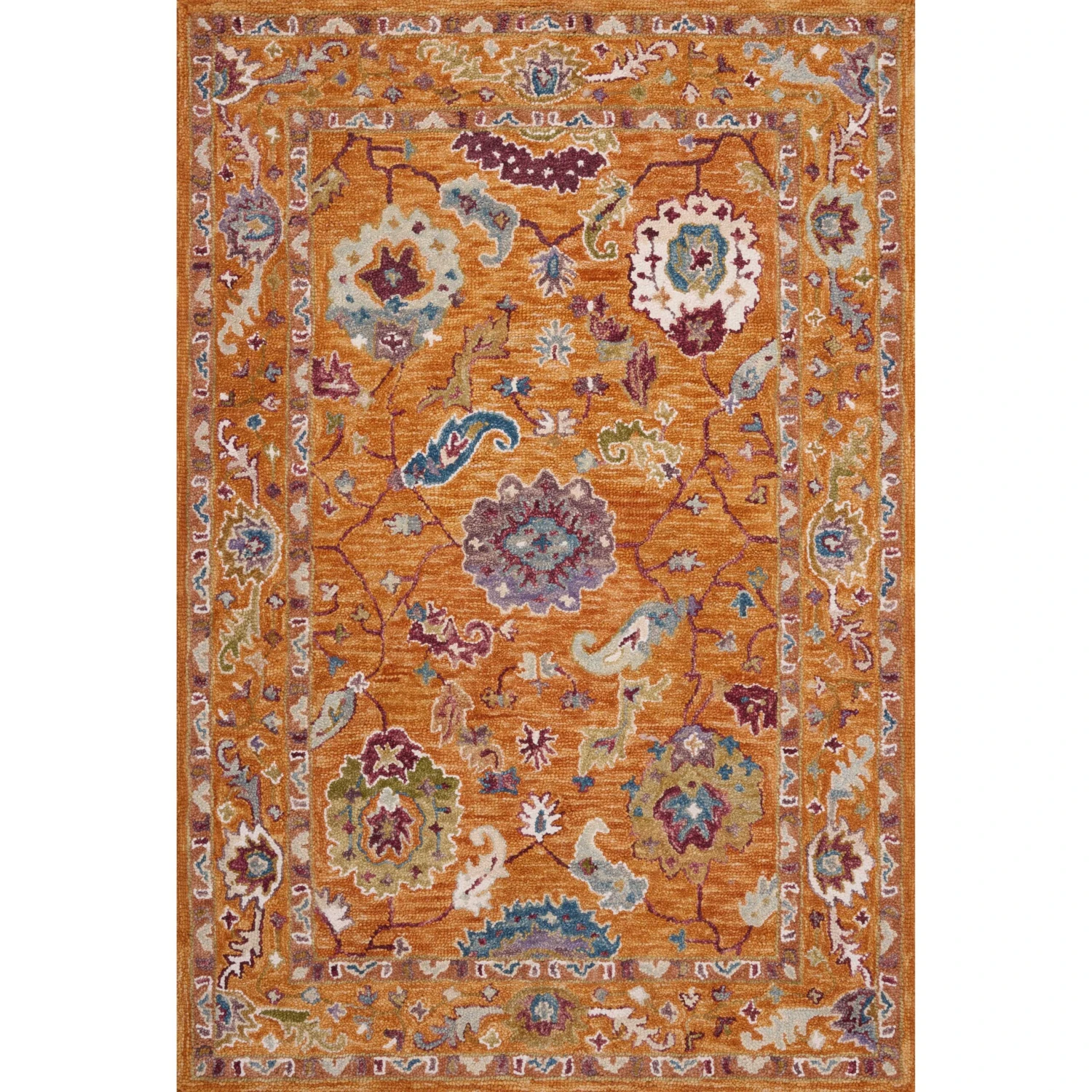 Loloi Padma PMA-01 Orange / Multi Rug MDP 1 Loloi Padma PMA-01 Orange / Multi Rug MDP