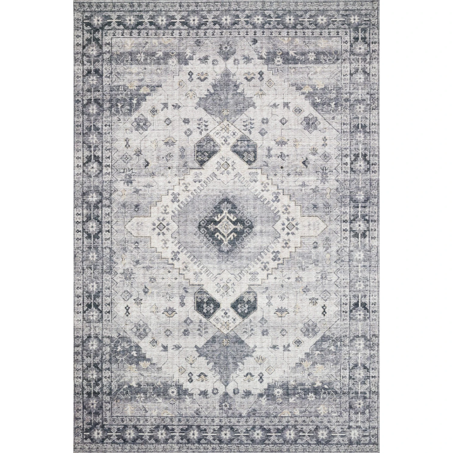 Loloi II Skye SKY-02 Silver / Grey Rug DC10 1 Loloi II Skye SKY-02 Silver / Grey Rug DC10