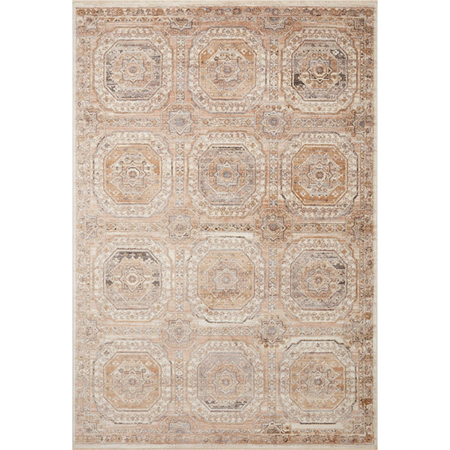 Loloi Sonnet SNN-06 Apricot / Multi Rug MDP 1 Loloi Sonnet SNN-06 Apricot / Multi Rug MDP