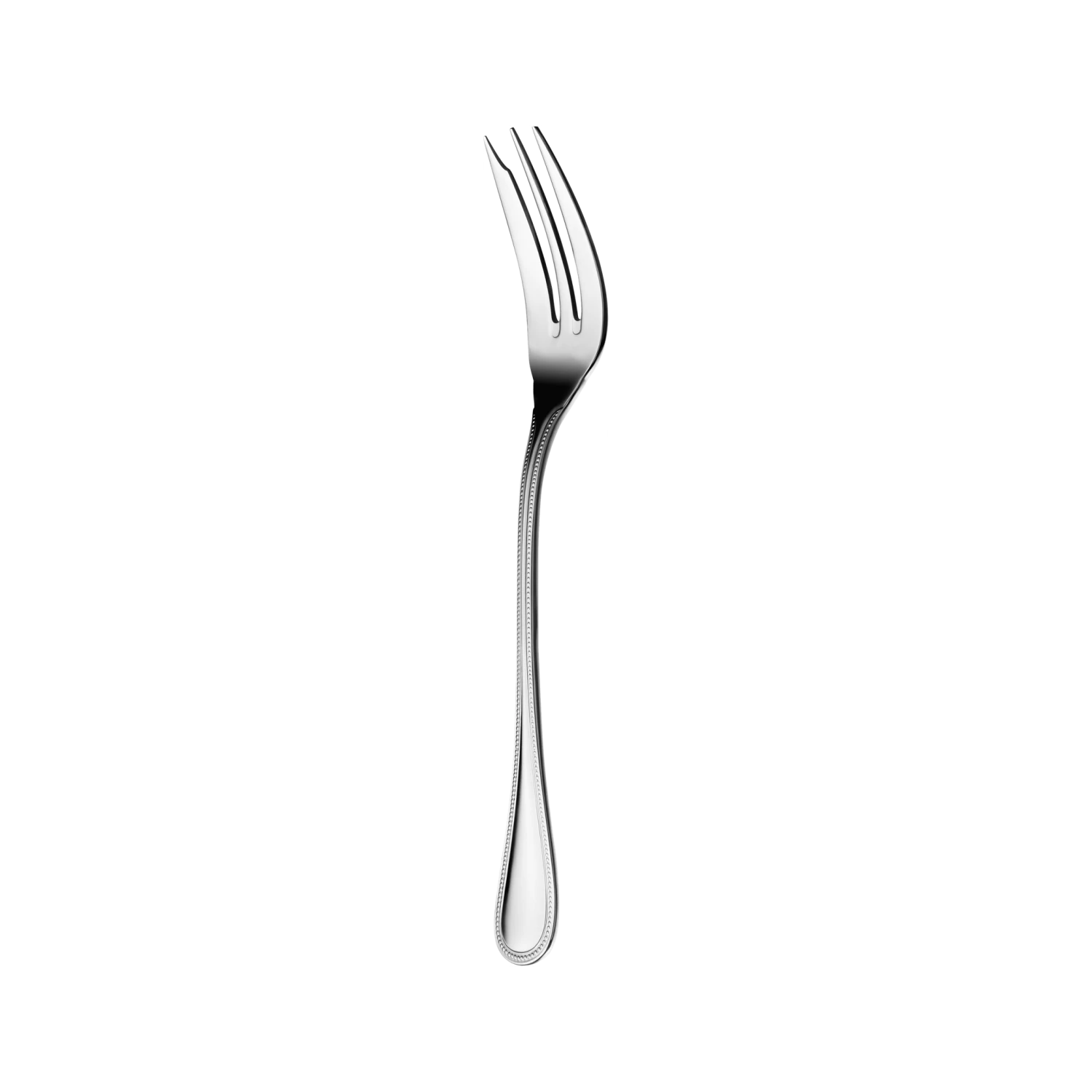 Christofle Steel Perles Stainless Steel Serving Fork