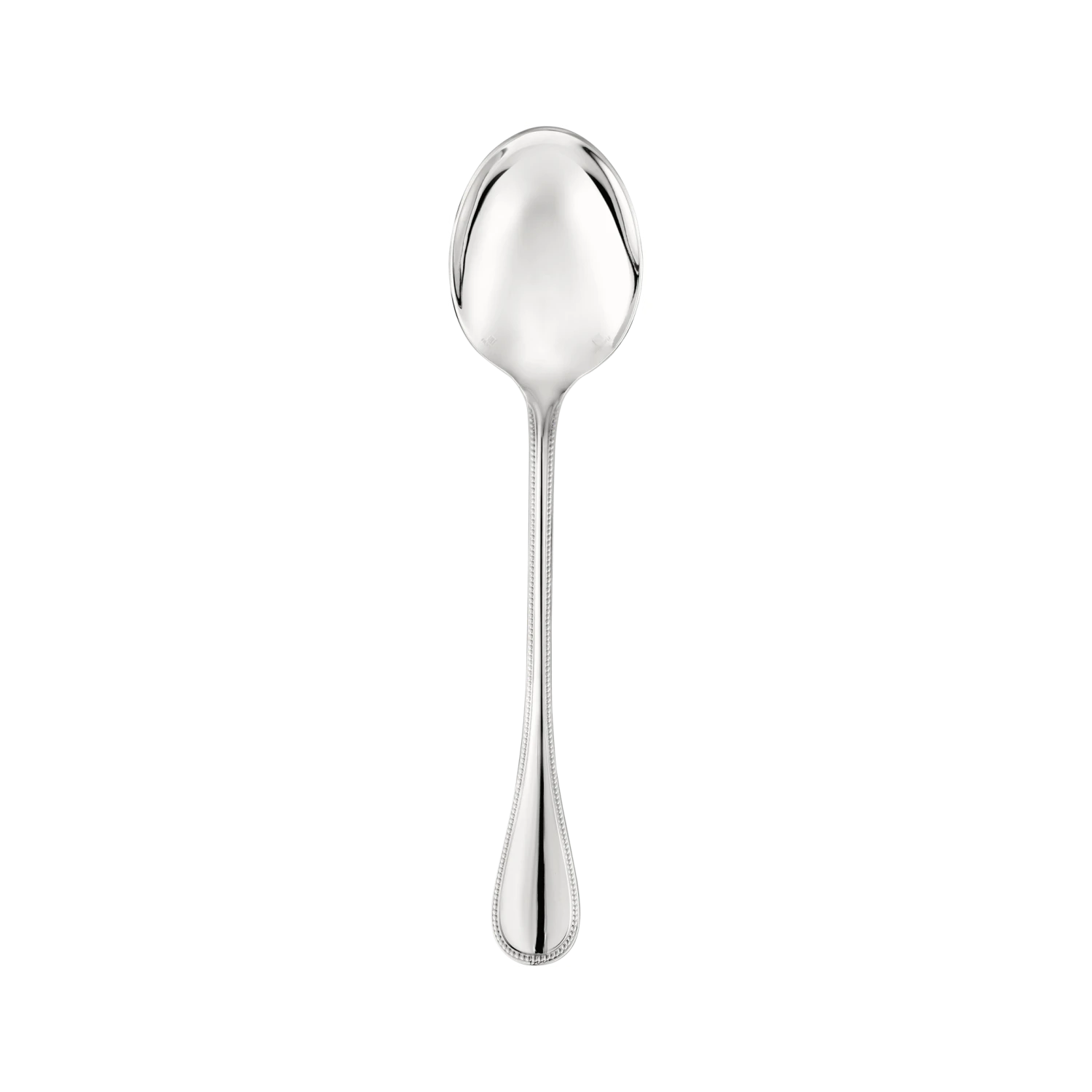Christofle Perles Silver-Plated Serving Spoon 1 Christofle Perles Silver-Plated Serving Spoon