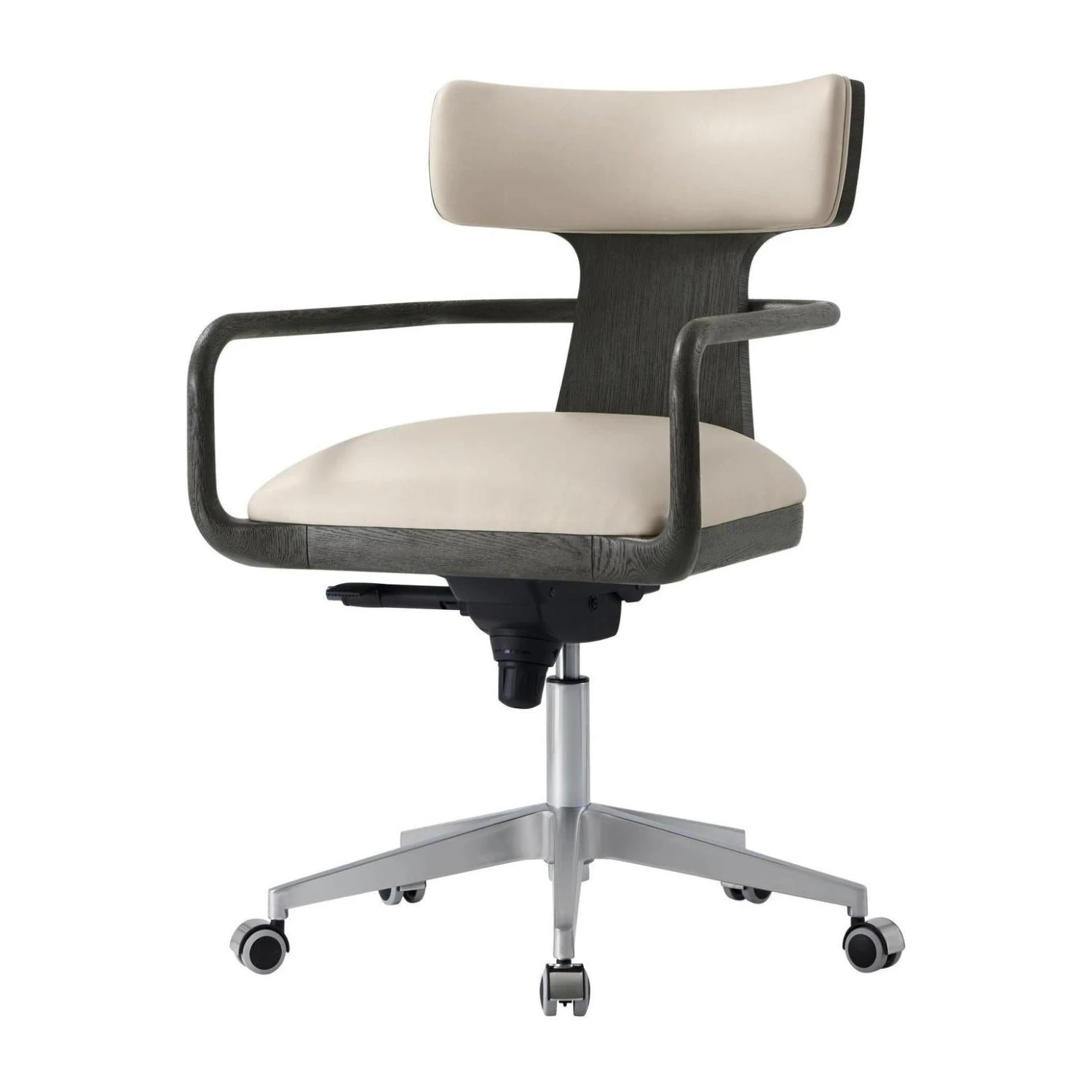 Theodore Alexander Repose Wooden Upholstered Study Chair 5 Theodore Alexander Repose Wooden Upholstered Study Chair - Image 5