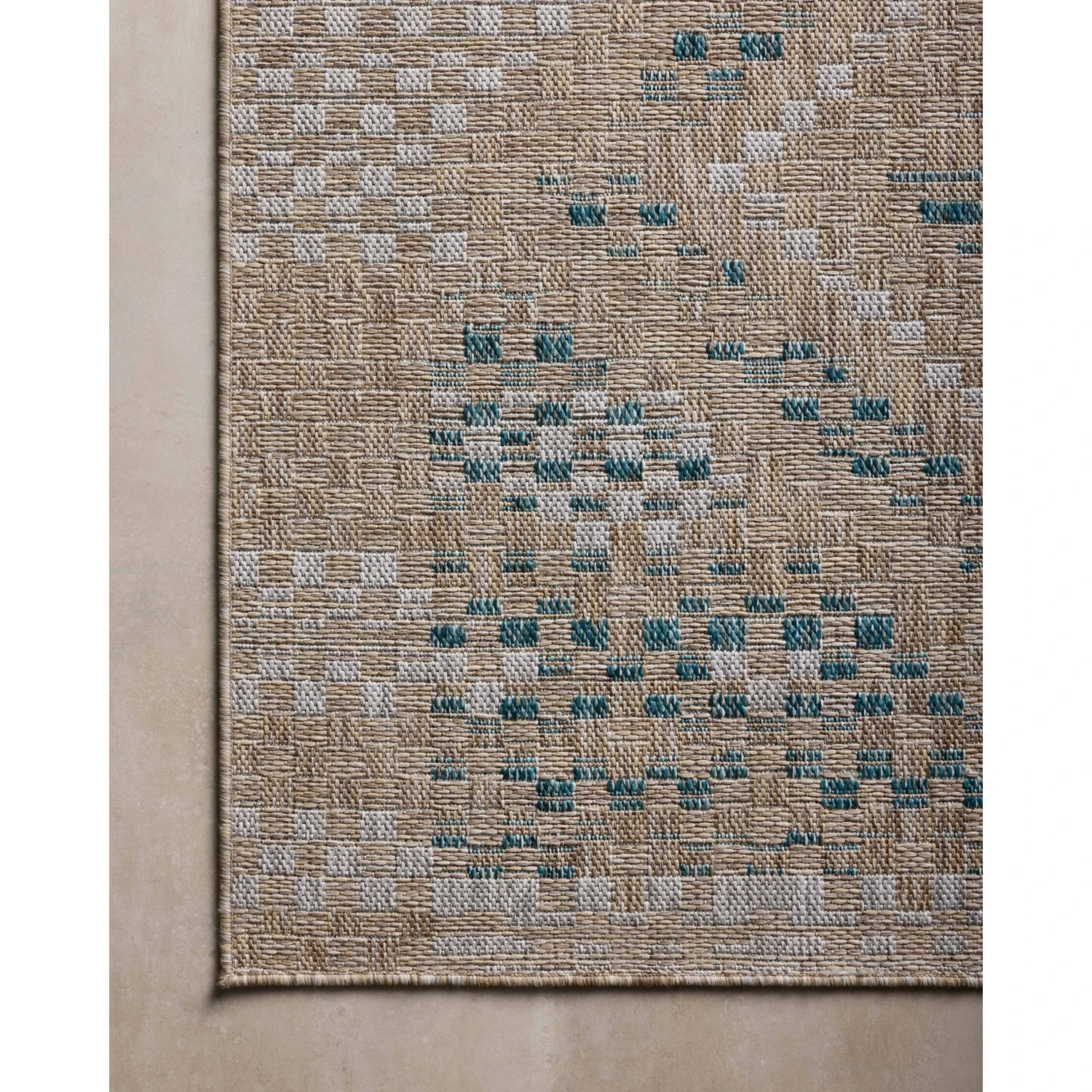 Amber Lewis Topanga Natural / Aqua Rug DC10 5 Amber Lewis Topanga Natural / Aqua Rug DC10 - Image 5