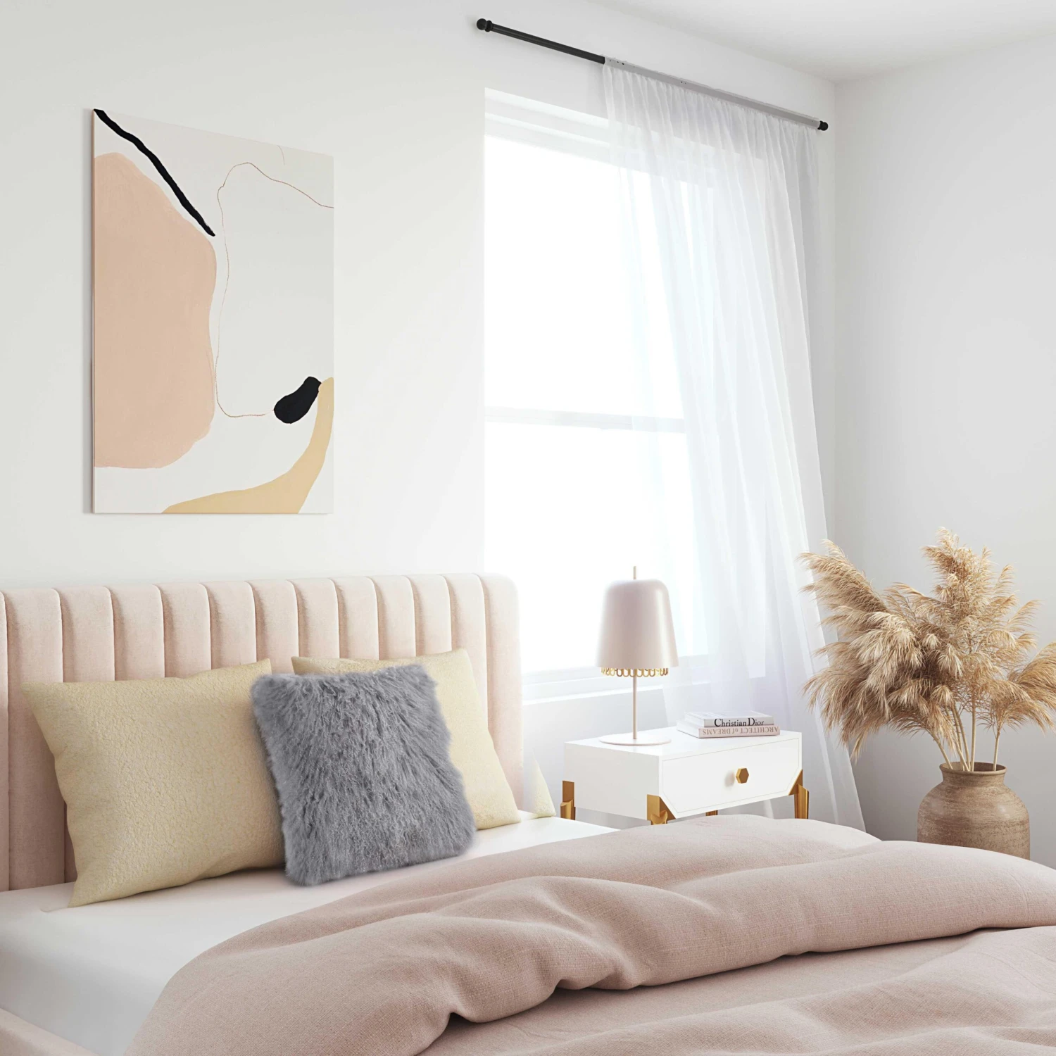 TOV Furniture Tibetan Sheep Pillow 6 TOV Furniture Tibetan Sheep Pillow - Image 6