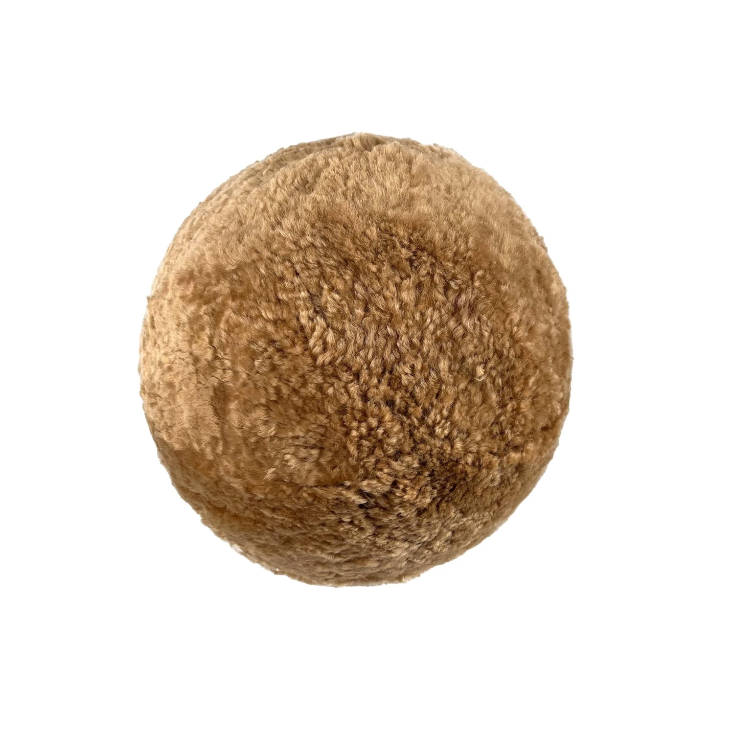 TOV Furniture New Zealand Brown Genuine Sheepskin Ball Pillow 1 TOV Furniture New Zealand Brown Genuine Sheepskin Ball Pillow