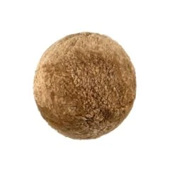 TOV Furniture New Zealand Brown Genuine Sheepskin Ball Pillow 12 TOV Furniture New Zealand Brown Genuine Sheepskin Ball Pillow -Grayson-Living TOV C68980.media .01
