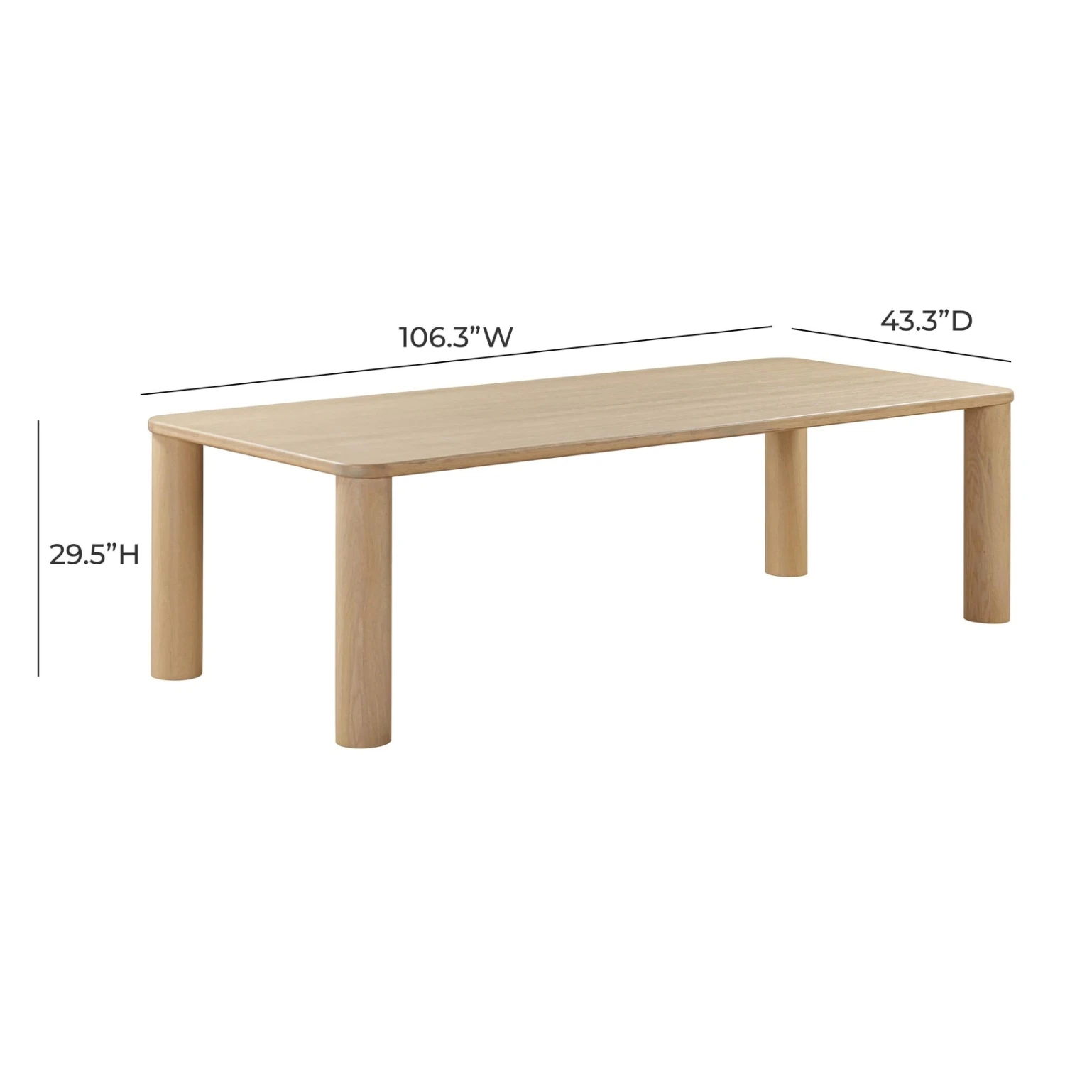 TOV Furniture Akola Oak Rectangular Dining Table 16 TOV Furniture Akola Oak Rectangular Dining Table - Image 16