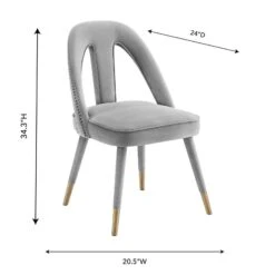 TOV Furniture Petra Velvet Side Chair 23 TOV Furniture Petra Velvet Side Chair -Grayson-Living TOV D6363 4