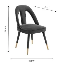 TOV Furniture Petra Velvet Side Chair 35 TOV Furniture Petra Velvet Side Chair -Grayson-Living TOV D6365 4