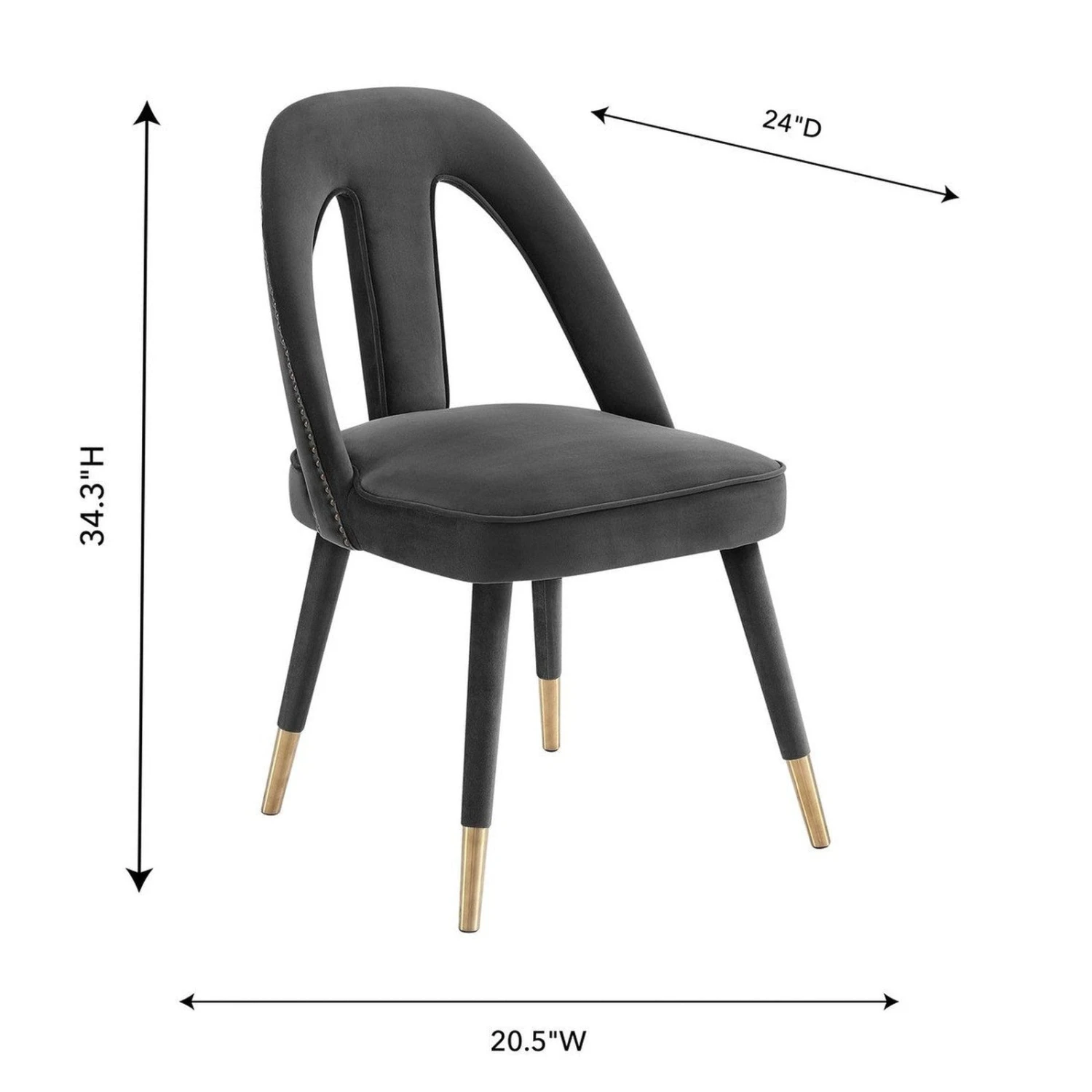 TOV Furniture Petra Velvet Side Chair 18 TOV Furniture Petra Velvet Side Chair - Image 18