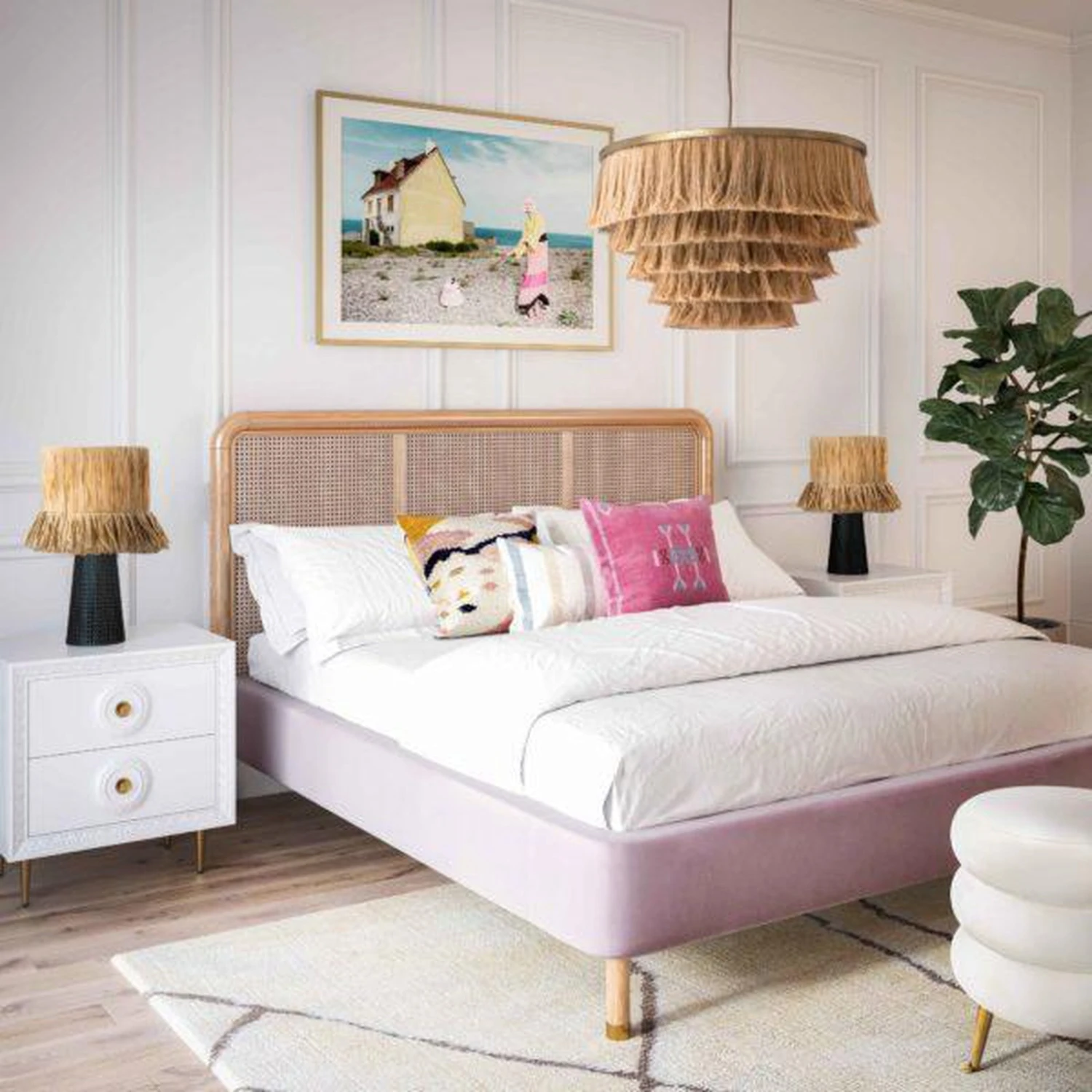 TOV Furniture Sarai Natural Fringe Pendant 2 TOV Furniture Sarai Natural Fringe Pendant - Image 2